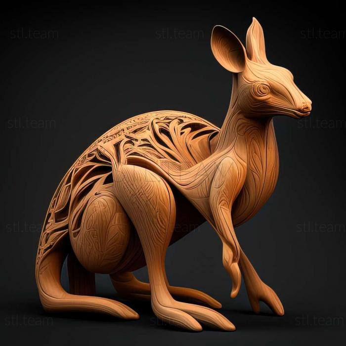 3D model kangaroo (STL)